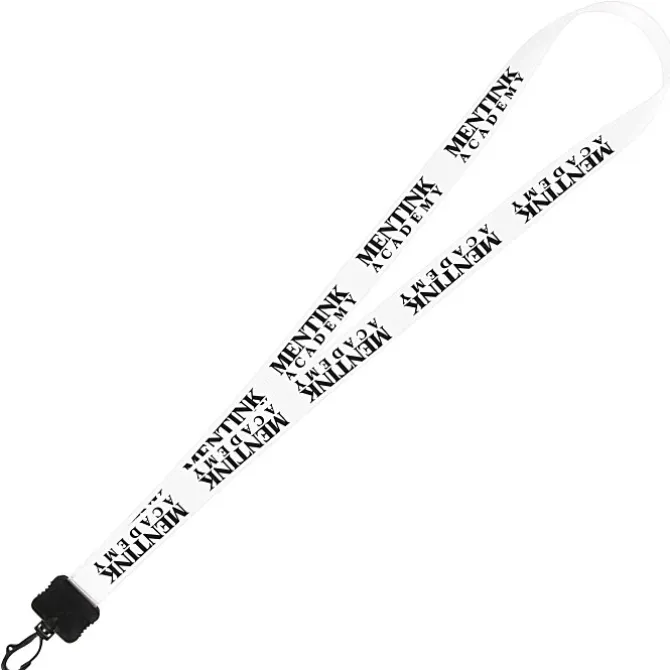 Smooth Nylon Lanyard - 3/4 inches - 32 inches - Plastic Swivel Snap Hook - 24 hr