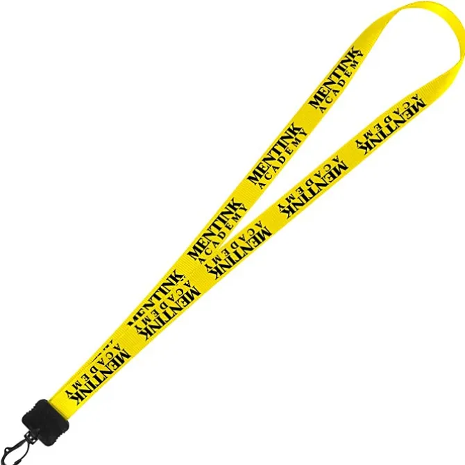 Smooth Nylon Lanyard - 3/4 inches - 32 inches - Plastic Swivel Snap Hook - 24 hr