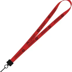 Smooth Nylon Lanyard - 3/4 inches - 36 inches - Metal Swivel Snap Hook