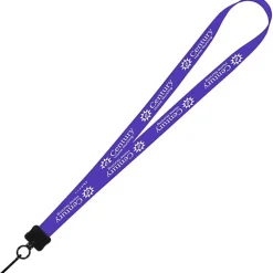 Smooth Nylon Lanyard - 3/4 inches - 36 inches - Metal Swivel Snap Hook