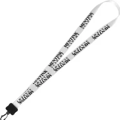 Smooth Nylon Lanyard - 3/4 inches - 36 inches - Plastic Swivel Snap Hook