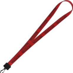 Smooth Nylon Lanyard - 3/4 inches - 36 inches - Plastic Swivel Snap Hook
