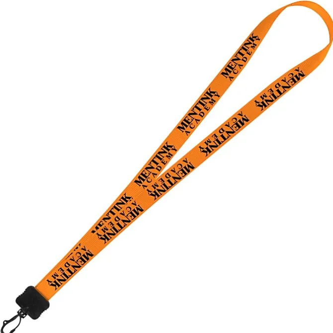 Smooth Nylon Lanyard - 3/4 inches - 32 inches - Plastic Swivel Snap Hook