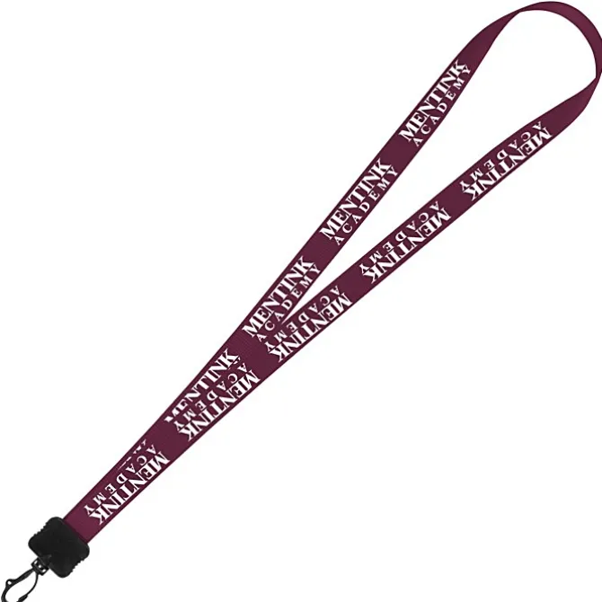 Smooth Nylon Lanyard - 3/4 inches - 32 inches - Plastic Swivel Snap Hook