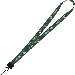 Smooth Nylon Lanyard - 3/4 inches - 32 inches - Metal Swivel Snap Hook