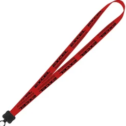 Smooth Nylon Lanyard - 3/4 inches - 34 inches - Plastic O-Ring