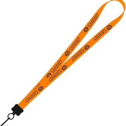 Smooth Nylon Lanyard - 3/4 inches - 32 inches - Metal Swivel Snap Hook - 24 hr