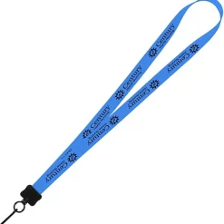 Smooth Nylon Lanyard - 3/4 inches - 32 inches - Metal Swivel Snap Hook - 24 hr