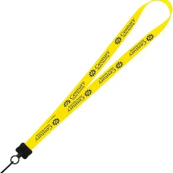 Smooth Nylon Lanyard - 3/4 inches - 32 inches - Metal Swivel Snap Hook - 24 hr