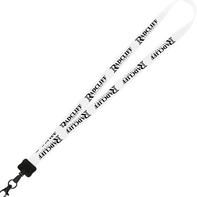 Smooth Nylon Lanyard - 3/4 inches - 32 inches - Metal Lobster Claw - 24 hr