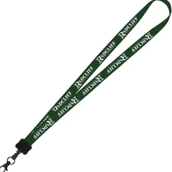 Smooth Nylon Lanyard - 3/4 inches - 34 inches - Metal Lobster Claw - 24 hr