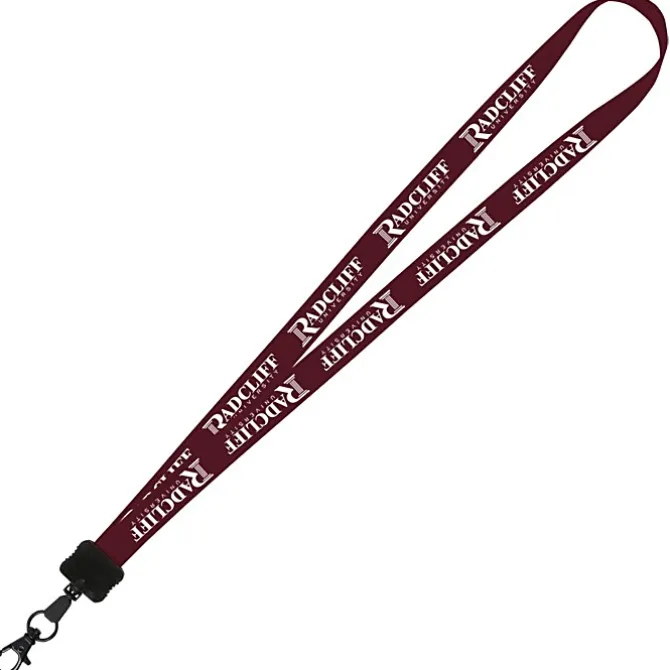 Smooth Nylon Lanyard - 3/4 inches - 34 inches - Metal Lobster Claw - 24 hr