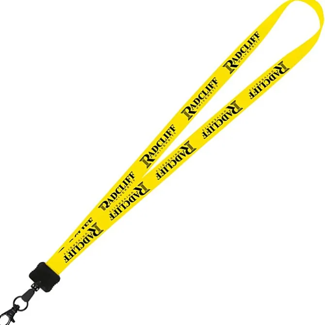 Smooth Nylon Lanyard - 3/4 inches - 34 inches - Metal Lobster Claw - 24 hr