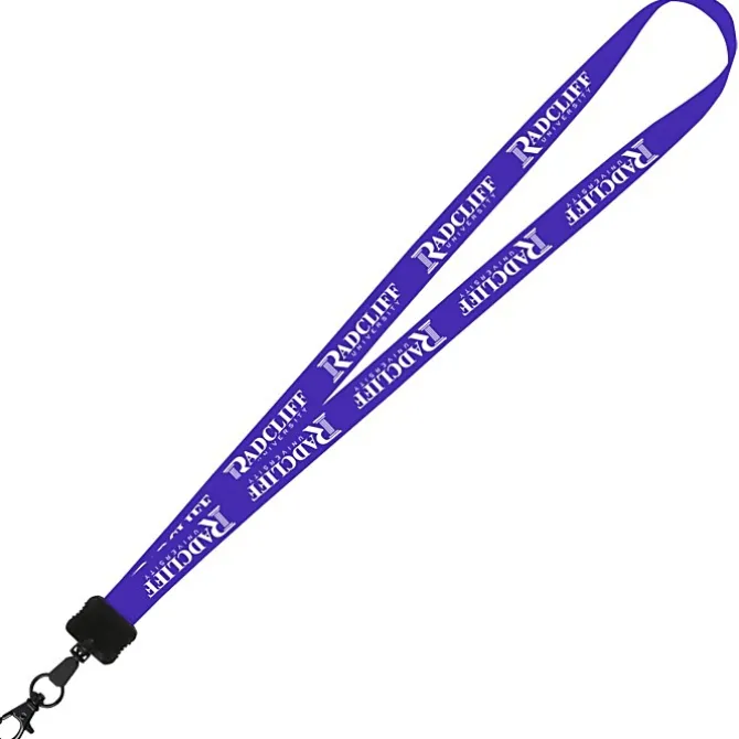 Smooth Nylon Lanyard - 3/4 inches - 34 inches - Metal Lobster Claw - 24 hr
