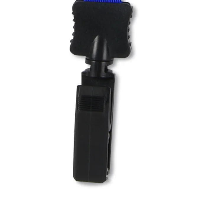 Smooth Nylon Lanyard - 3/4 inches - 32 inches - Plastic Bulldog Clip