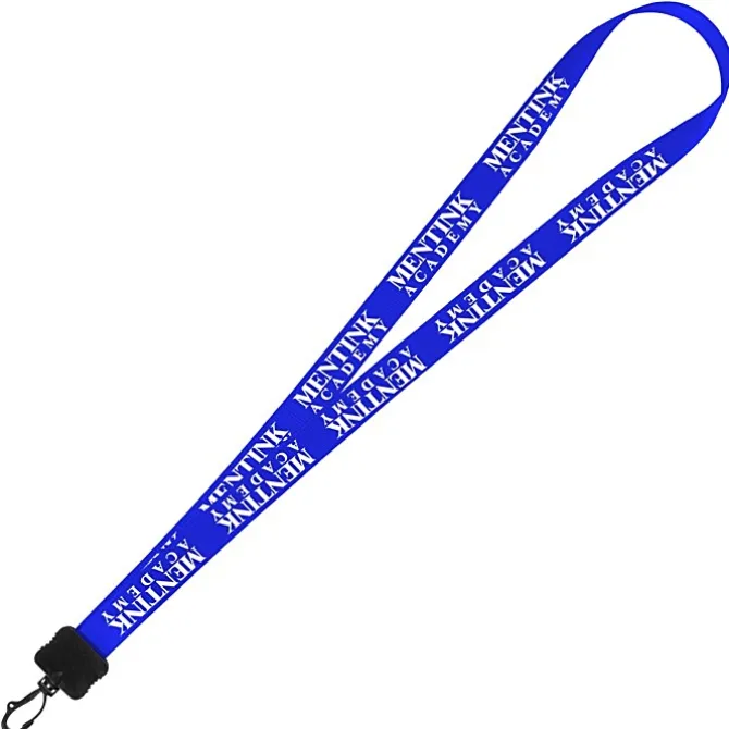 Smooth Nylon Lanyard - 3/4 inches - 34 inches - Plastic Swivel Snap Hook