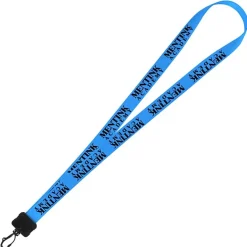 Smooth Nylon Lanyard - 3/4 inches - 34 inches - Plastic Swivel Snap Hook