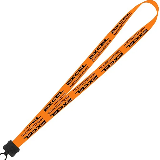 Smooth Nylon Lanyard - 3/4 inches - 32 inches - Plastic O-Ring