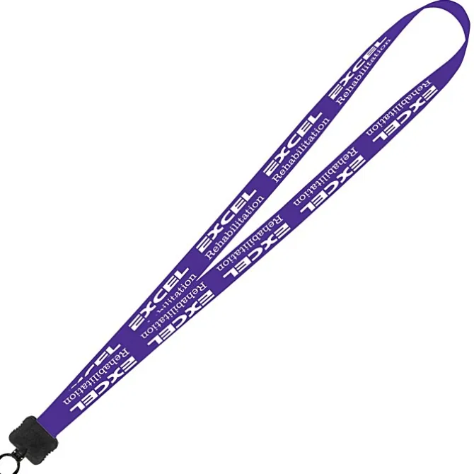 Smooth Nylon Lanyard - 3/4 inches - 32 inches - Plastic O-Ring