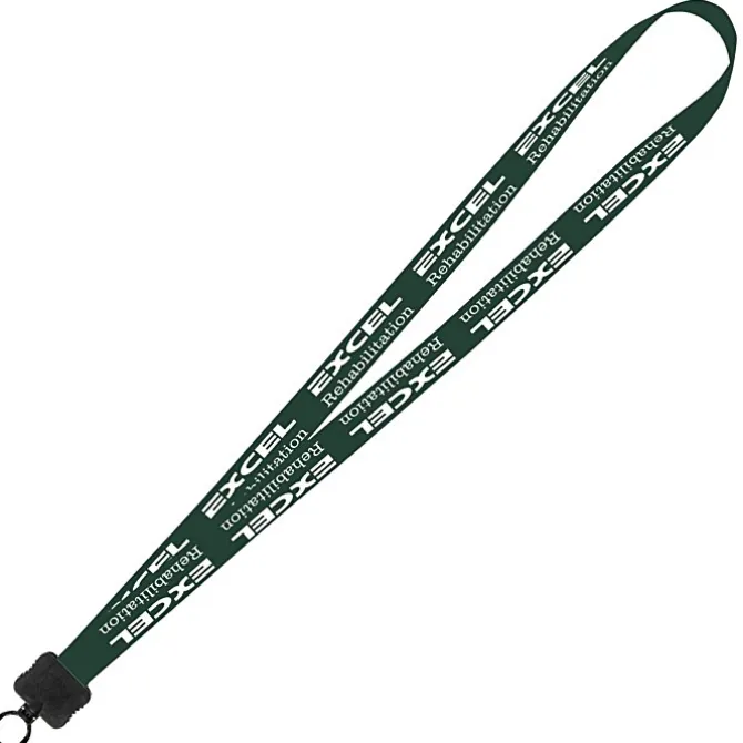 Smooth Nylon Lanyard - 3/4 inches - 32 inches - Plastic O-Ring