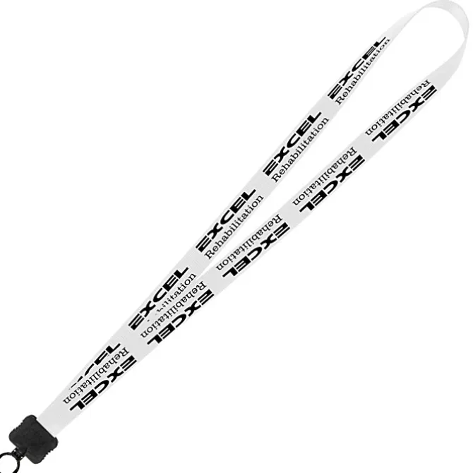 Smooth Nylon Lanyard - 3/4 inches - 32 inches - Plastic O-Ring