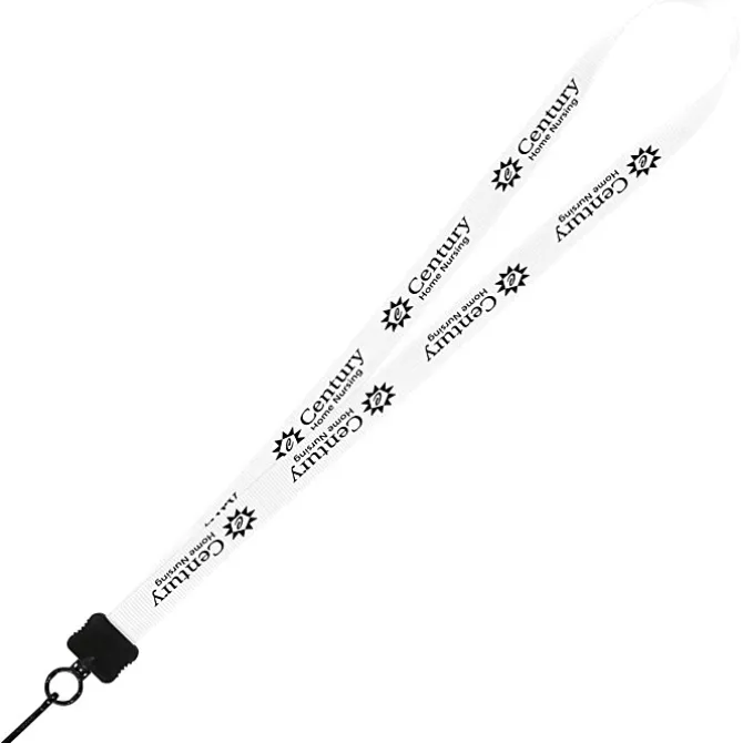 Smooth Nylon Lanyard - 3/4 inches - 34 inches - Metal Swivel Snap Hook - 24 hr