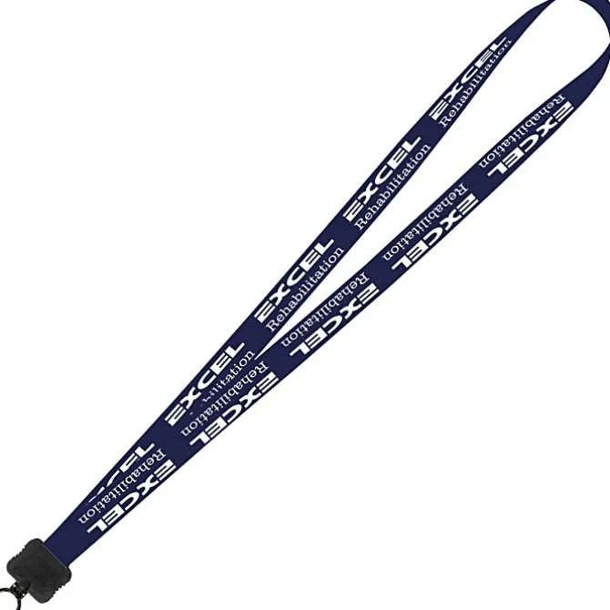 Smooth Nylon Lanyard - 3/4 inches - 34 inches - Plastic O-Ring - 24 hr