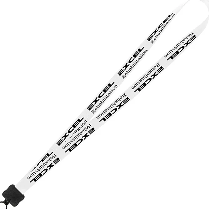 Smooth Nylon Lanyard - 3/4 inches - 34 inches - Plastic O-Ring - 24 hr