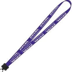 Smooth Nylon Lanyard - 3/4 inches - 36 inches - Plastic O-Ring
