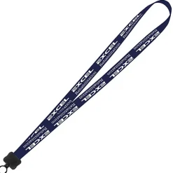 Smooth Nylon Lanyard - 3/4 inches - 32 inches - Plastic O-Ring - 24 hr