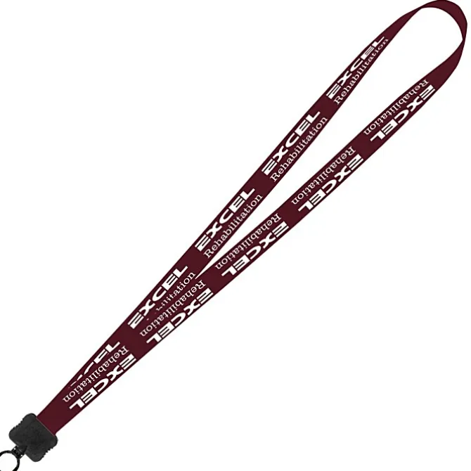 Smooth Nylon Lanyard - 3/4 inches - 36 inches - Plastic O-Ring - 24 hr