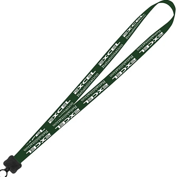 Smooth Nylon Lanyard - 3/4 inches - 36 inches - Plastic O-Ring - 24 hr