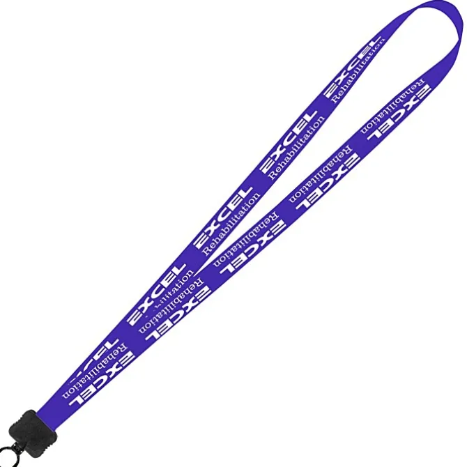 Smooth Nylon Lanyard - 3/4 inches - 36 inches - Plastic O-Ring - 24 hr