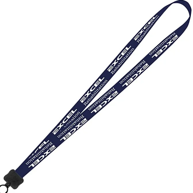 Smooth Nylon Lanyard - 3/4 inches - 36 inches - Plastic O-Ring - 24 hr