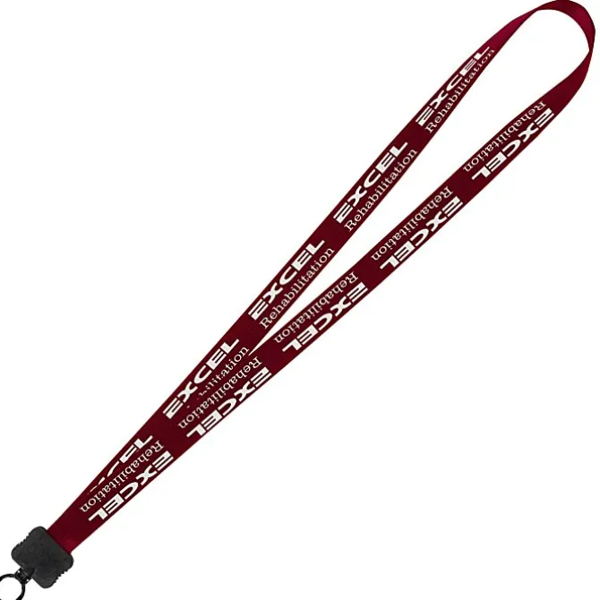 Smooth Nylon Lanyard - 3/4 inches - 36 inches - Plastic O-Ring - 24 hr
