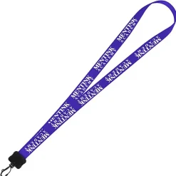 Smooth Nylon Lanyard - 3/4 inches - 34 inches - Plastic Swivel Snap Hook - 24 hr