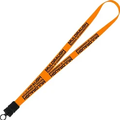 Smooth Nylon Lanyard - 3/4 inches - 34 inches - Snap Buckle Release - 24 hr