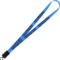 Smooth Nylon Lanyard - 3/4 inches - 34 inches - Snap Buckle Release - 24 hr