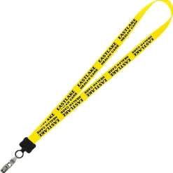 Smooth Nylon Lanyard - 3/4 inches - 36 inches - Snap with Metal Bulldog Clip - 24 hr