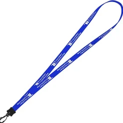 Smooth Nylon Lanyard - 1/2 inch - 32 inches - Plastic Swivel Snap Hook