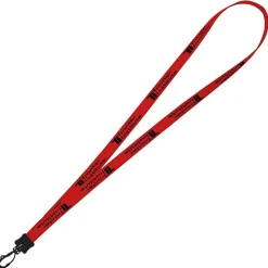 Smooth Nylon Lanyard - 1/2 inch - 32 inches - Plastic Swivel Snap Hook