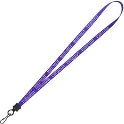 Smooth Nylon Lanyard - 1/2 inch - 36 inches - Metal Swivel Snap Hook