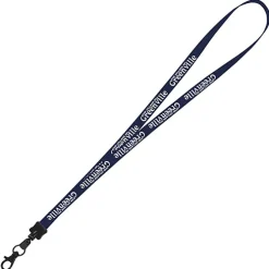 Smooth Nylon Lanyard - 1/2 inch - 34 inches - Metal Lobster Claw