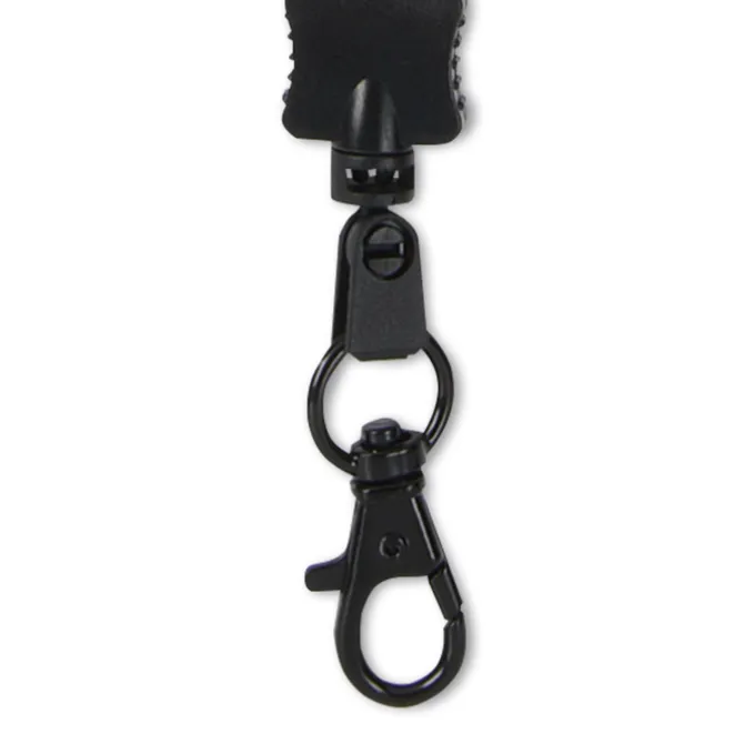 Smooth Nylon Lanyard - 1/2 inch - 34 inches - Metal Lobster Claw
