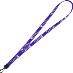 Smooth Nylon Lanyard - 1/2 inch - 36 inches - Plastic Swivel Snap Hook