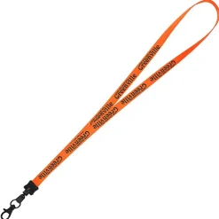 Smooth Nylon Lanyard - 1/2 inch - 32 inches - Metal Lobster Claw