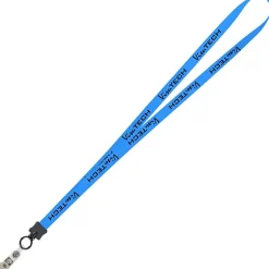 Smooth Nylon Lanyard - 1/2 inch - 32 inches - Snap with Metal Bulldog Clip