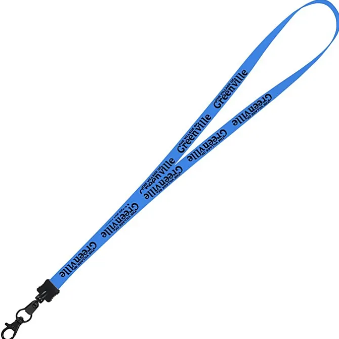 Smooth Nylon Lanyard - 1/2 inch - 36 inches - Metal Lobster Claw - 24 hr