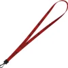 Smooth Nylon Lanyard - 1/2 inch - 34 inches - Plastic Swivel Snap Hook