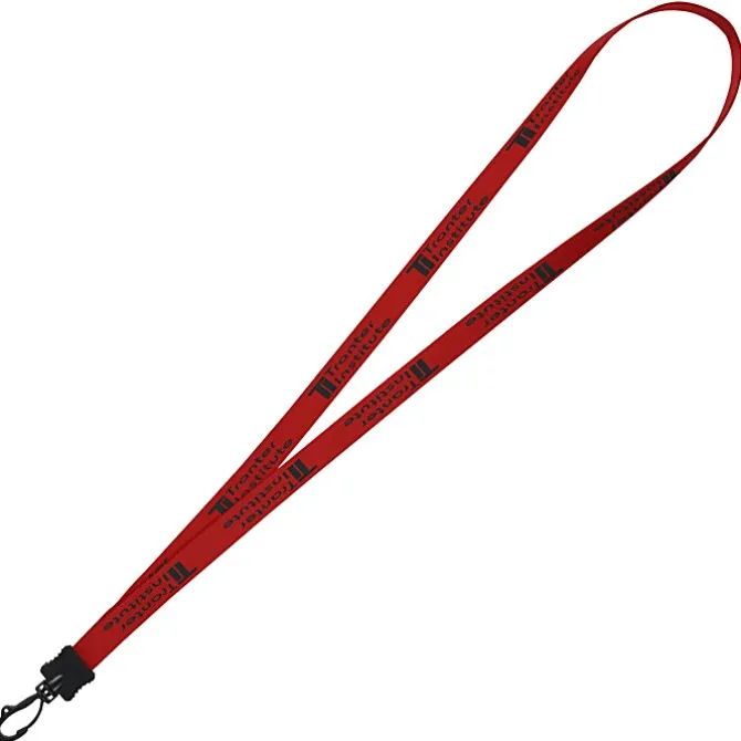 Smooth Nylon Lanyard - 1/2 inch - 34 inches - Plastic Swivel Snap Hook